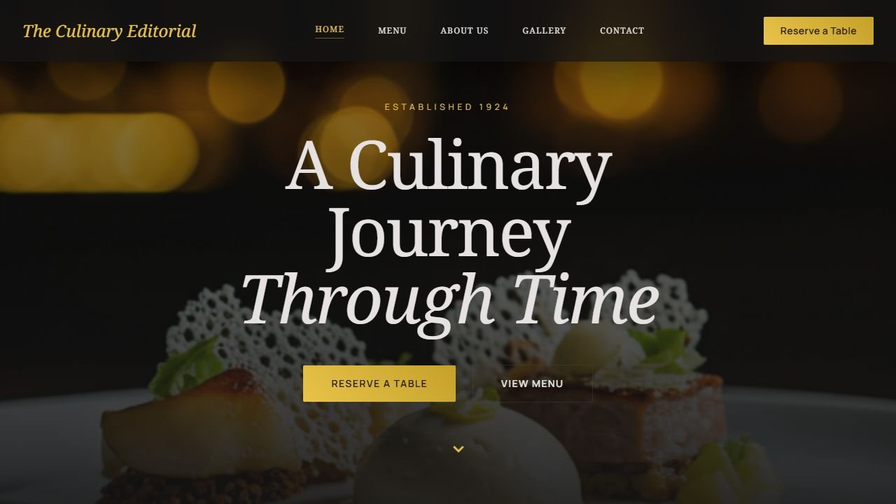 The Culinary Editorial